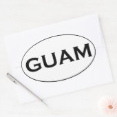 STICKER OVALE GUAM (Enveloppe)