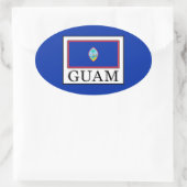 Sticker Ovale Guam (Sac)