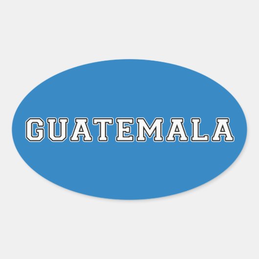 Sticker Ovale Guatemala (Devant)
