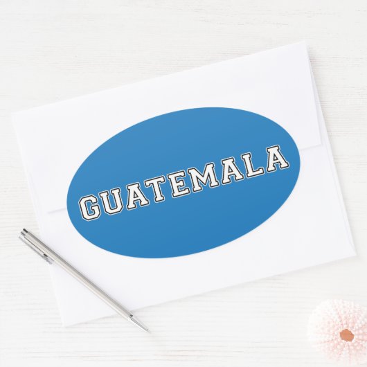 Sticker Ovale Guatemala (Enveloppe)