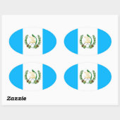 Sticker Ovale Guatemala (Feuille)