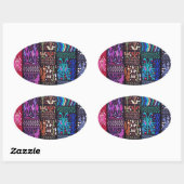 Sticker Ovale Guatemala's beautiful design (Feuille)