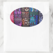 Sticker Ovale Guatemala's beautiful design (Sac)