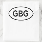 Sticker Ovale Guernesey "CBG" (Sac)