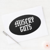 Sticker Ovale Guillemets de misère (Enveloppe)