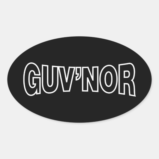 STICKER OVALE GUV'NOR (Devant)