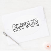 STICKER OVALE GUV'NOR (Enveloppe)