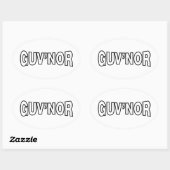 STICKER OVALE GUV'NOR (Feuille)