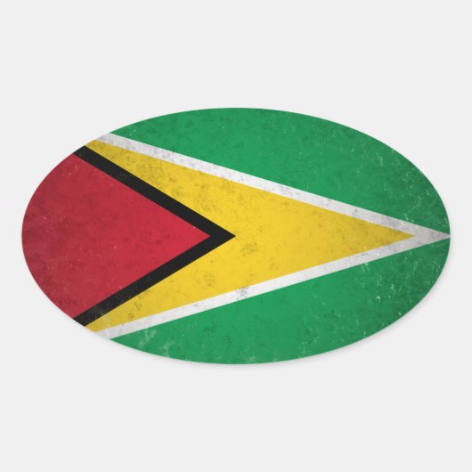 Sticker Ovale Guyana (Devant)
