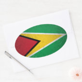 Sticker Ovale Guyana (Enveloppe)