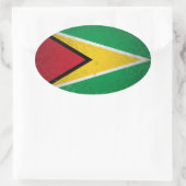 Sticker Ovale Guyana (Sac)