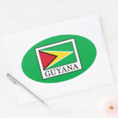 Sticker Ovale Guyana (Enveloppe)
