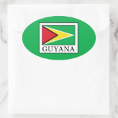 Sticker Ovale Guyana (Sac)