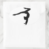 Sticker Ovale Gymnast Stag - Cadeaux de stand (Sac)