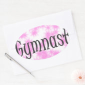 Sticker Ovale Gymnaste (Enveloppe)