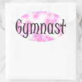 Sticker Ovale Gymnaste (Sac)