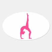 Sticker Ovale Gymnastique rythmique (Devant)