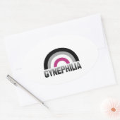 Sticker Ovale Gynephilia Pride (Enveloppe)
