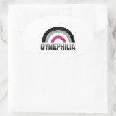 Sticker Ovale Gynephilia Pride (Sac)