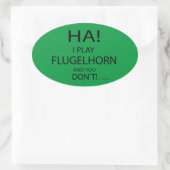 Sticker ovale Ha Flugelhorn (Sac)