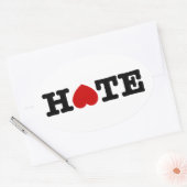 STICKER OVALE HAINE (Enveloppe)