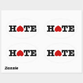 STICKER OVALE HAINE (Feuille)