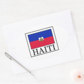 Sticker Ovale Haïti (Enveloppe)