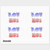 Sticker Ovale Hakuna Matata Bébé & Enfants : Conception de coule (Feuille)