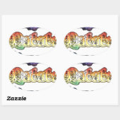 Sticker Ovale Hakuna Matata Europe Art Imprimer/Graphique (Feuille)