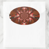 Sticker Ovale Hakuna Matata Halloween Masque Kaleidoscope Abstra (Sac)