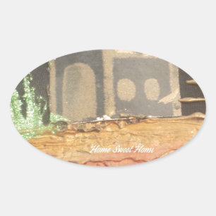 Sticker Ovale Hakuna Matata Home Sweet Home inspiration quote.jp