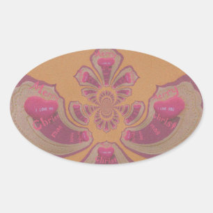 Sticker Ovale Hakuna Matata Joyeux Noël joli coeur design