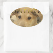 Sticker Ovale "Hakuna Matata Pup" - Insouciant Amour des chiots (Sac)