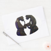 Sticker Ovale Hakuna Matata S'amuser Old School est le meilleur (Enveloppe)