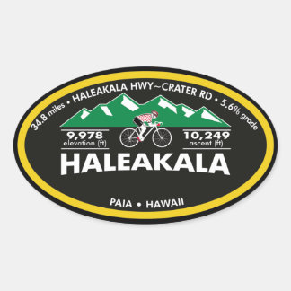 STICKER OVALE HALEAKALA- PAIA, HI - "OVAL"