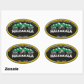 STICKER OVALE HALEAKALA- PAIA, HI - "OVAL" (Feuille)