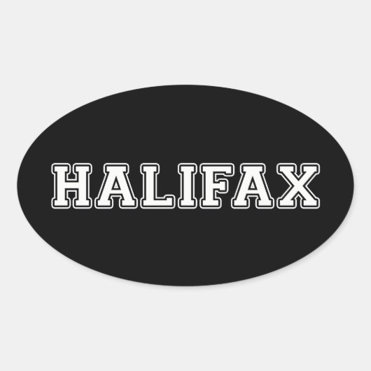 Sticker Ovale Halifax (Devant)