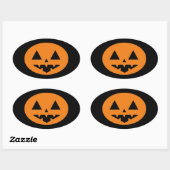 Sticker Ovale Halloween (Feuille)