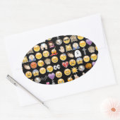 Sticker Ovale halloween emoji (Enveloppe)