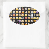 Sticker Ovale halloween emoji (Sac)