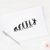 Sticker Ovale Handball Évolution (Enveloppe)