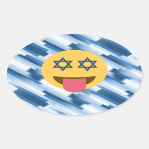 Sticker Ovale hanoukka chanukkah emoji