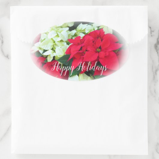 Sticker Ovale Happy Holidays 楕円形シール (Sac)