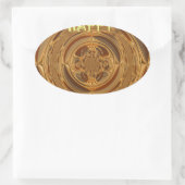 Sticker Ovale Happy Holidays Circle Art Print/Design (Sac)