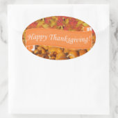 Sticker Ovale Happy Thanksgiving (Sac)