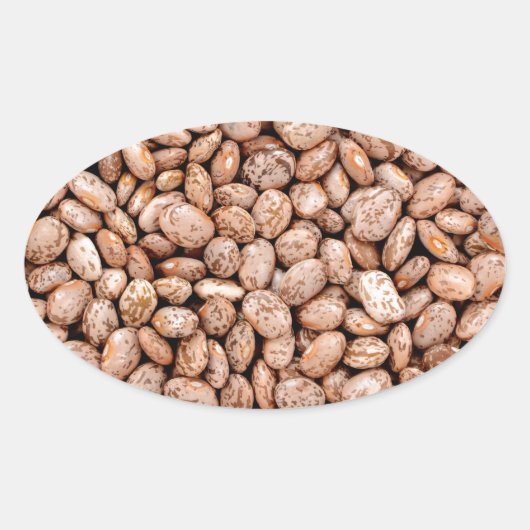 Sticker Ovale Haricots de pinto (Devant)