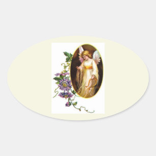 Sticker Ovale harpe