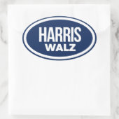 Sticker Ovale Harris Walz 2024 (Sac)