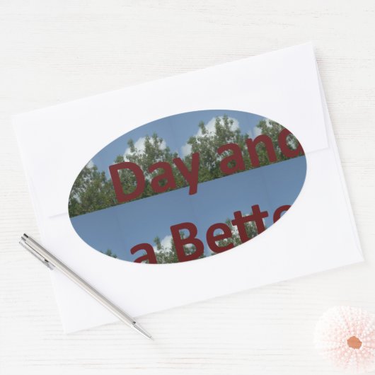 Sticker Ovale Have a nice (Enveloppe)