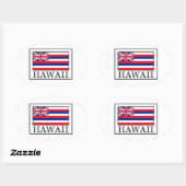 Sticker Ovale Hawaii (Feuille)